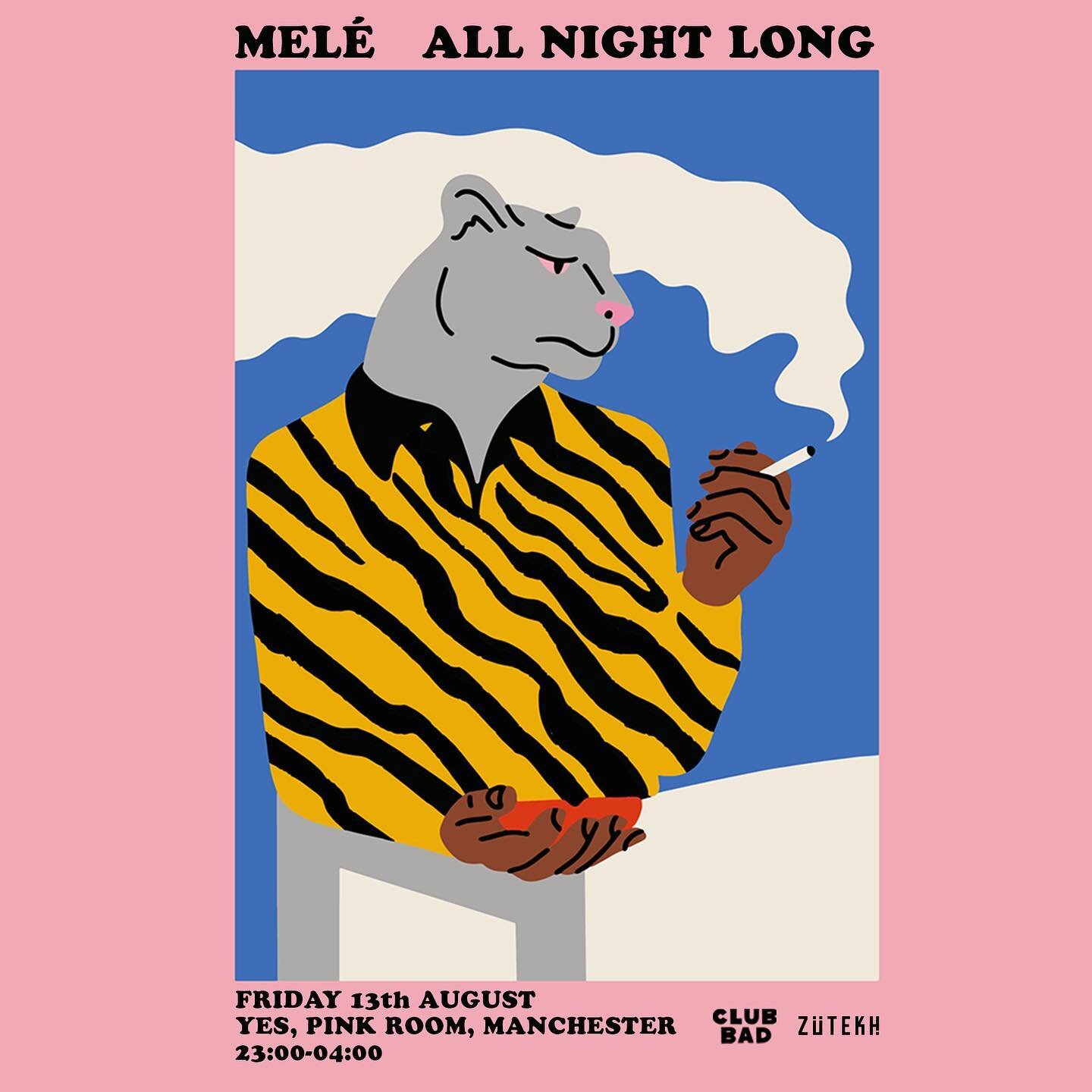 Starting a new chapter with @club.bad in Manchester! We will be bringing the vibes to the Pink Room at @yes_mcr 💖
Buzzing to be playing all night long on the 13th of August in one of my favourite cities in the world. Tickets on sale now via the lin